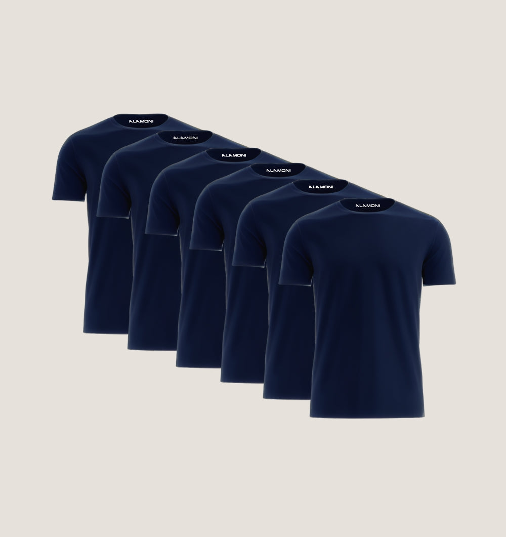 Pack de 6 - Azul Marinho