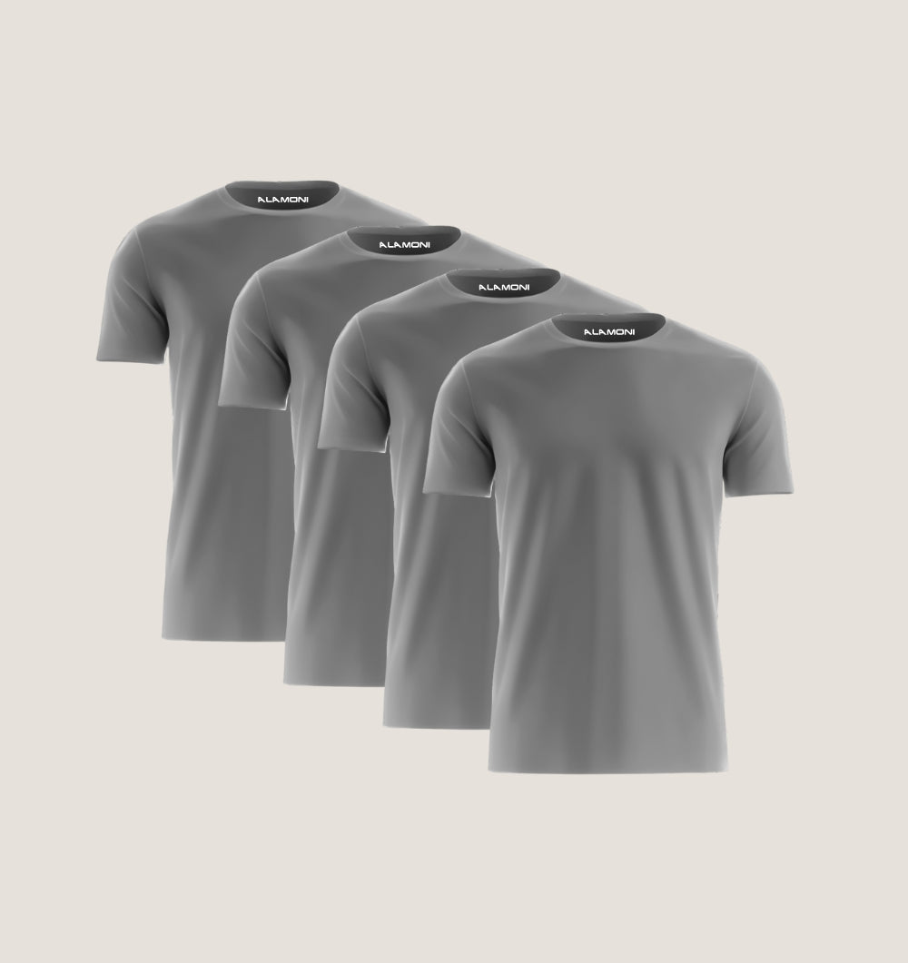 Pack de 4 - Cinzento