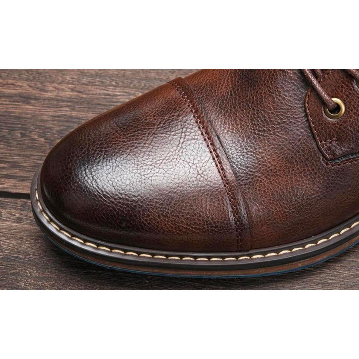 Aaron | Botas Oxford em couro premium feitas à mão