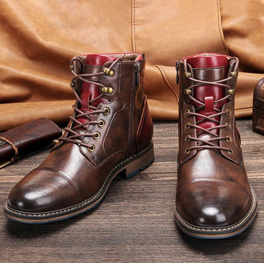 Aaron | Botas Oxford em couro premium feitas à mão