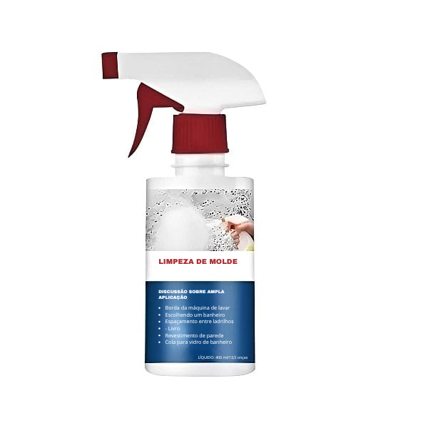 Spray de espuma para remover o mofo