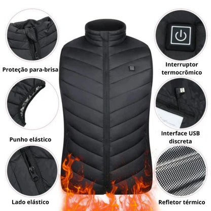 Ikone™ BodyWarmer – Colete aquecedor fino