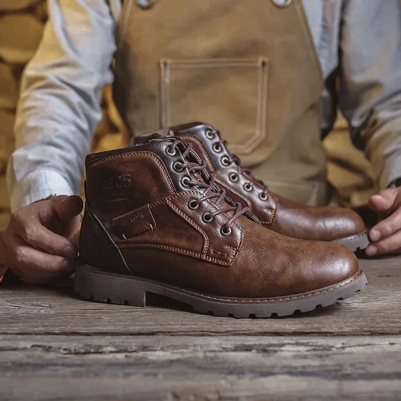 Parker | Bottes de loisirs pour hommes en cuir de style britannique