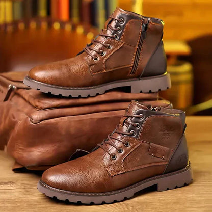 Jethro | Botas com cadarço de couro premium