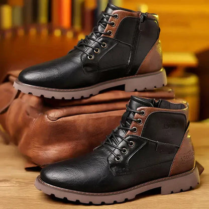 Jethro | Botas com cadarço de couro premium